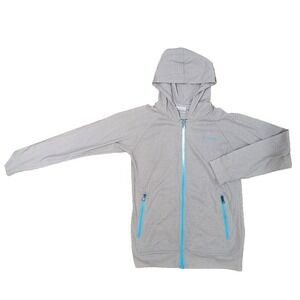 Columbia Womens Medium Hoodie Full Zip With Zip Pockets YKK Zippers